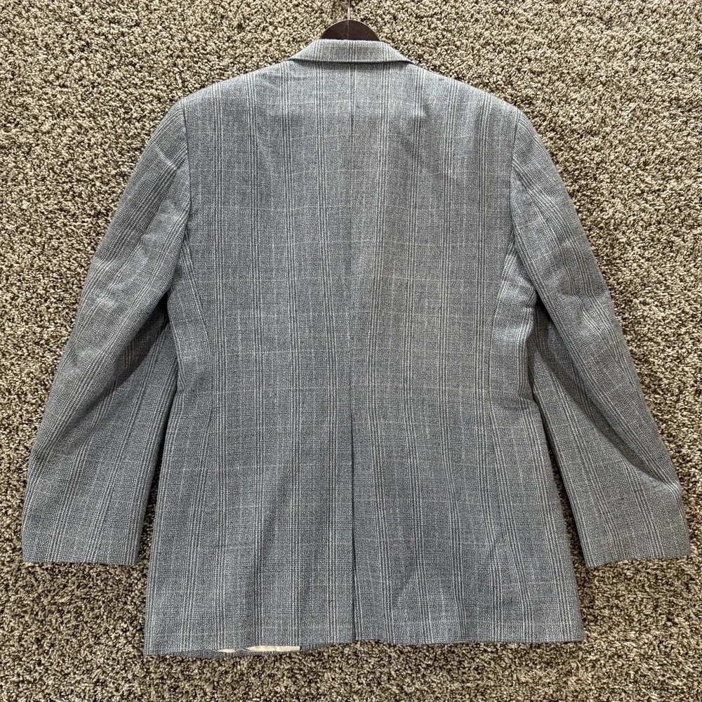 Vintage Haggar‎ Gallery Gray Tweed Blazer Sport Coat 40R Old Money Ivy USA Made